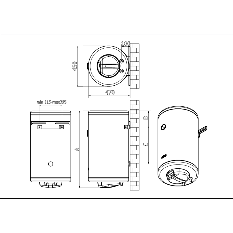 Bojler Inox Prerada DOM 100L prohromski - Image 4