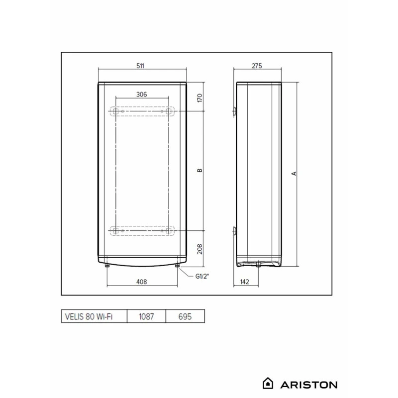 Bojler Ariston VELIS PRO 80 WiFi - Image 5